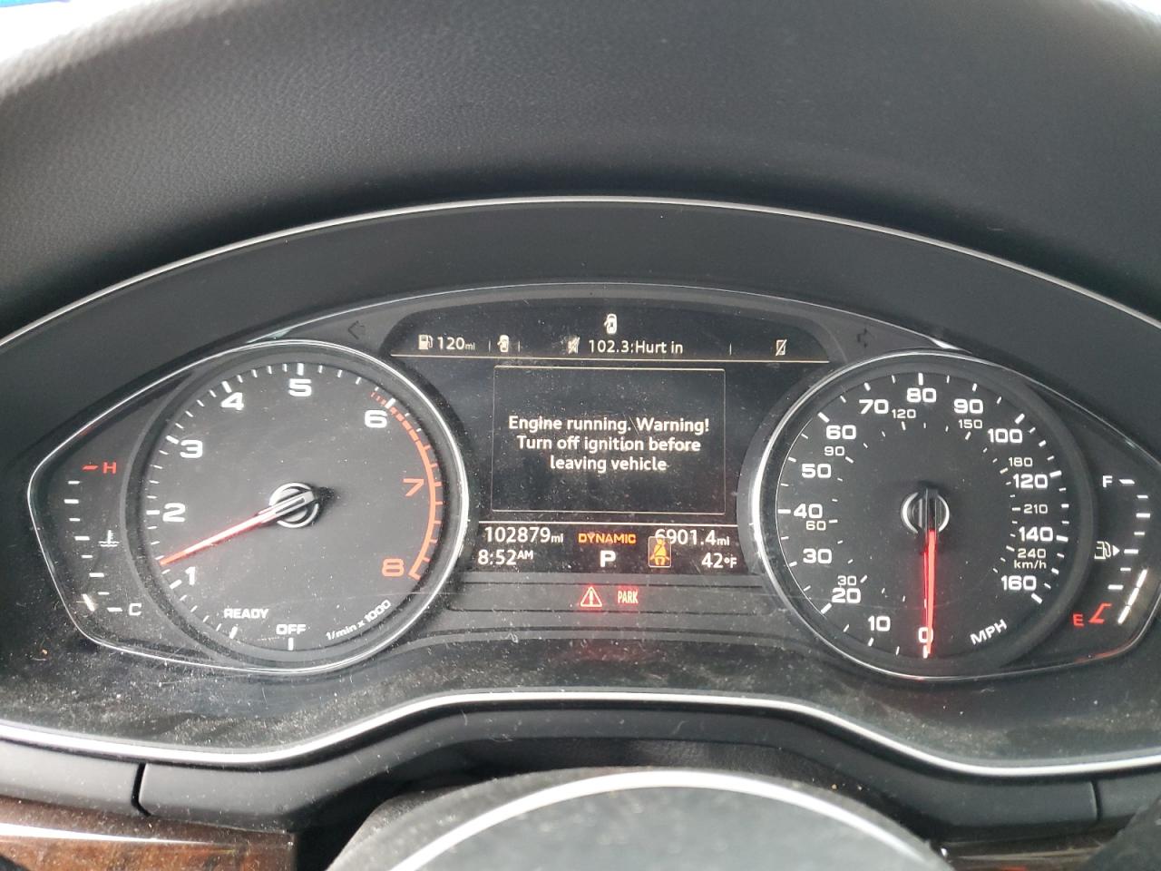 2019 Audi A5 VIN WAUANCF58KA053517 Copart auction photo, side / front end damage thumbnail 9
