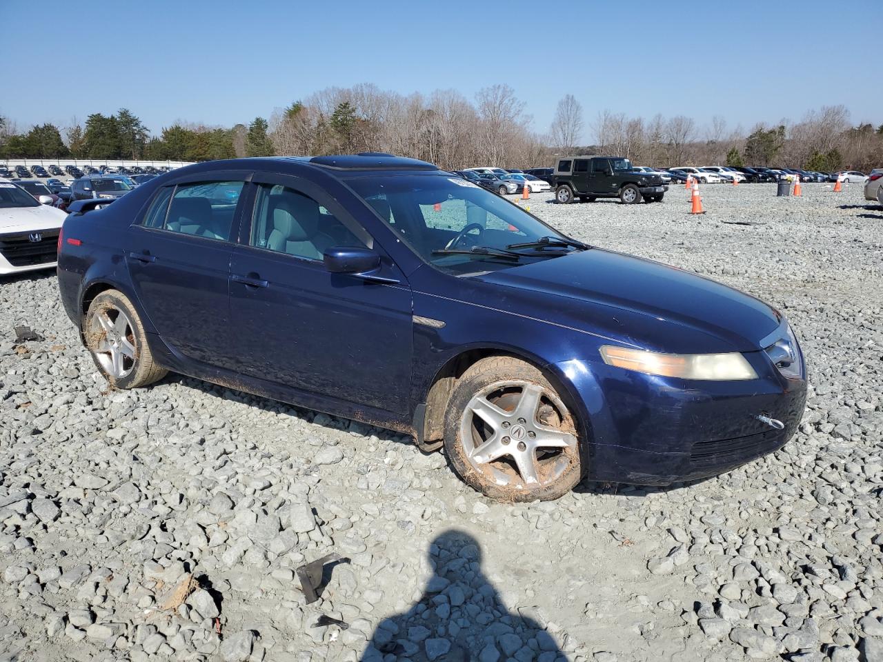 2006 Acura TL VIN 19UUA66266A022535 Copart auction photo, front end / side damage thumbnail 4