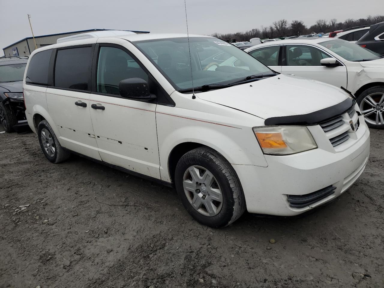 2008 Dodge Caravan VIN 1D8HN44H78B187749 Copart auction photo, front end / side damage thumbnail 4