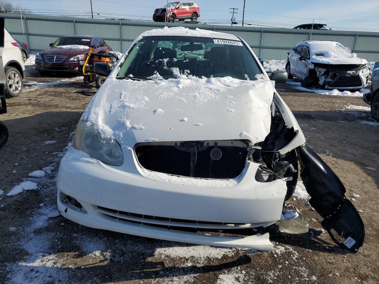 2007 Toyota Corolla VIN JTDBR32E270111510 Copart auction photo, front end / side damage thumbnail 5