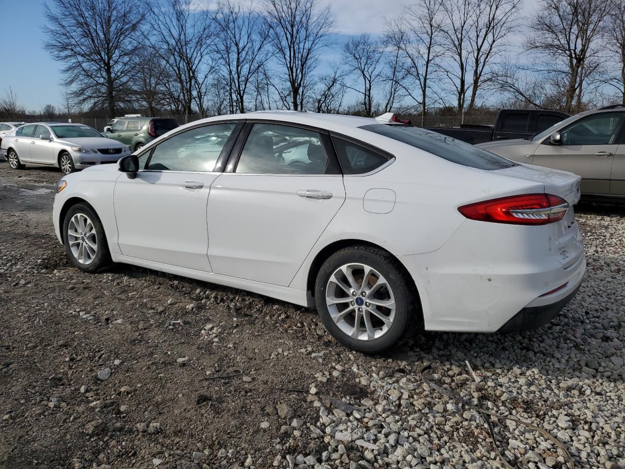 2019 Ford Fusion VIN 3FA6P0HD9KR167284 Copart auction photo, side / front end damage thumbnail 2