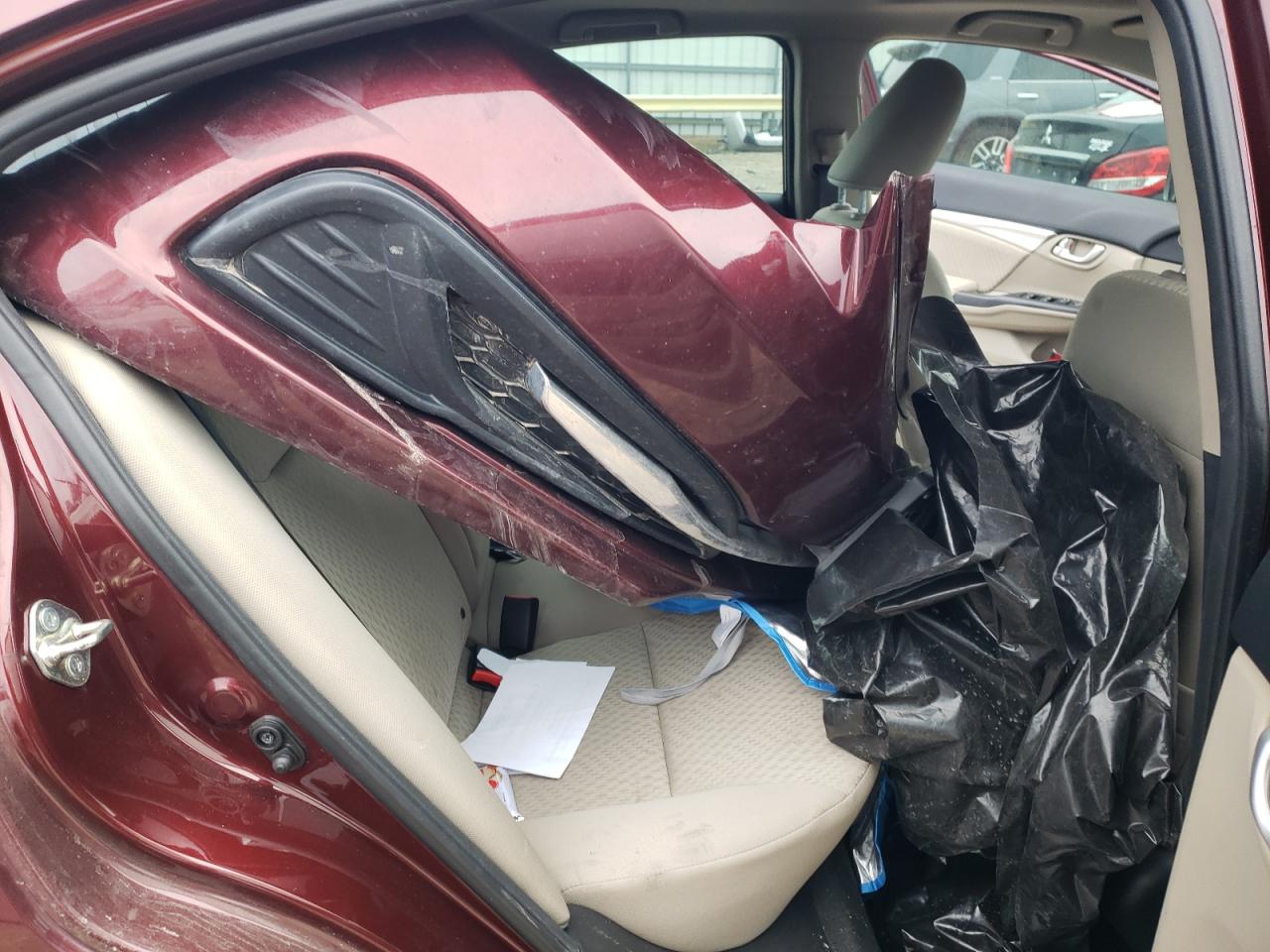 2015 Honda Civic VIN 19XFB2F8XFE071249 Copart auction photo, all over damage thumbnail 10