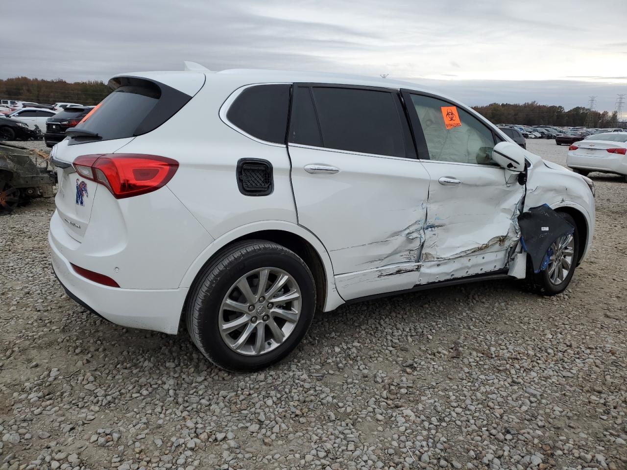 2020 Buick Envision VIN LRBFXCSA5LD229525 Copart auction photo, side damage thumbnail 3