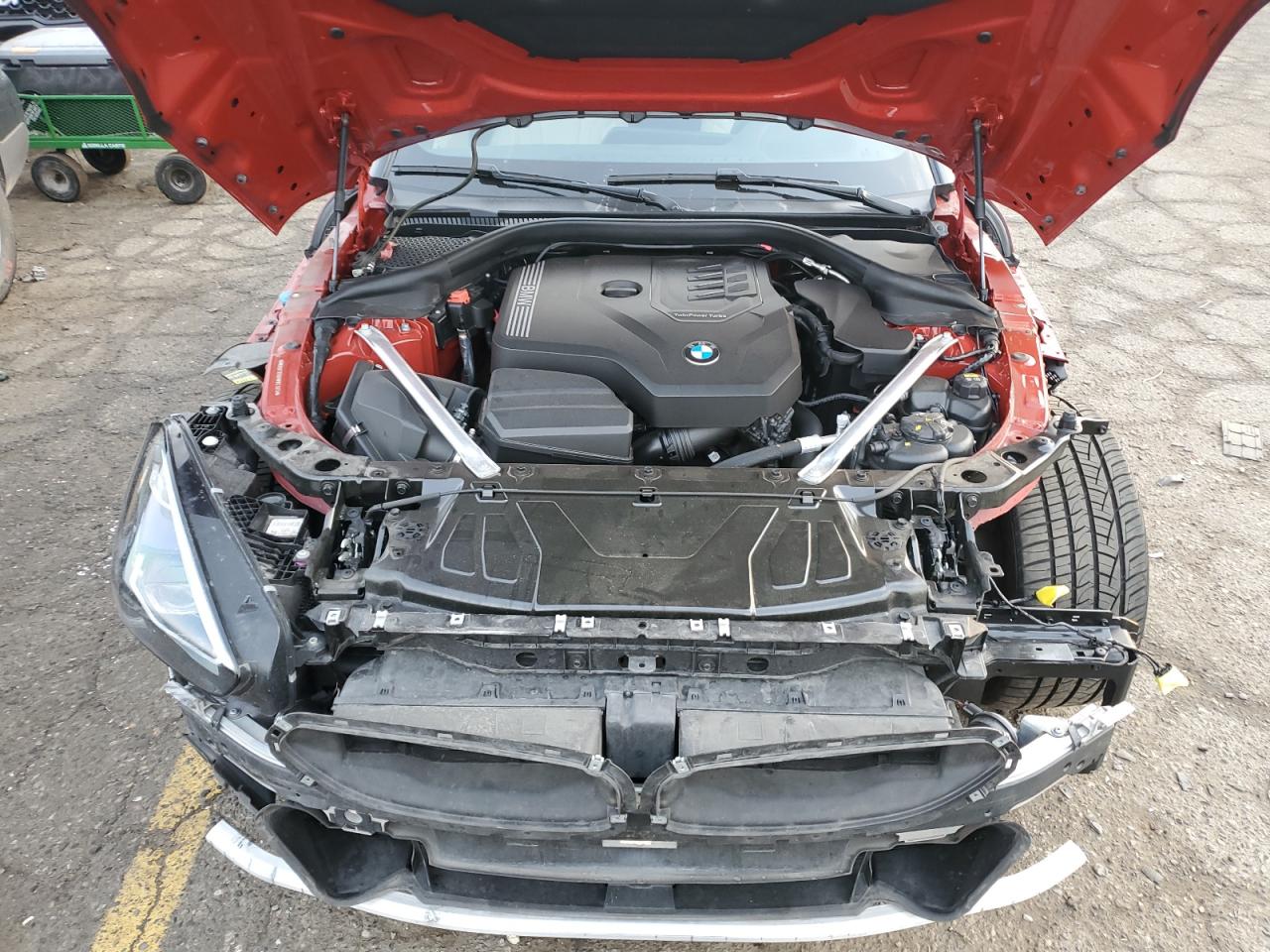 2019 BMW Z4 VIN WBAHF3C55KWW23976 Copart auction photo, front end / side damage thumbnail 13