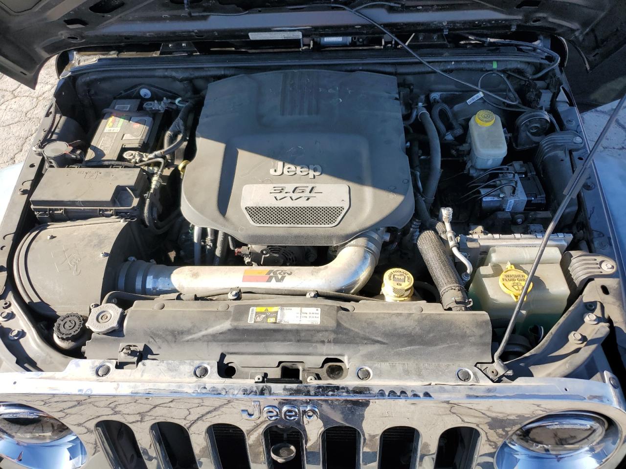 2013 Jeep Wrangler VIN 1C4AJWAG3DL638389 Copart auction photo, minor dent/scratches damage thumbnail 12
