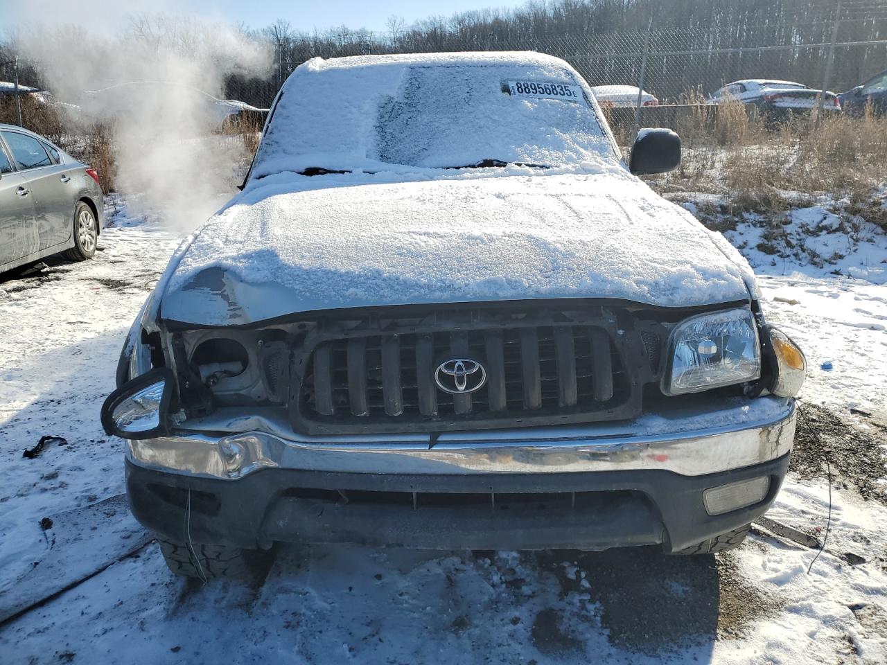 2003 Toyota Tacoma VIN 5TEHN72N53Z273154 Copart auction photo, front end / top/roof damage thumbnail 5