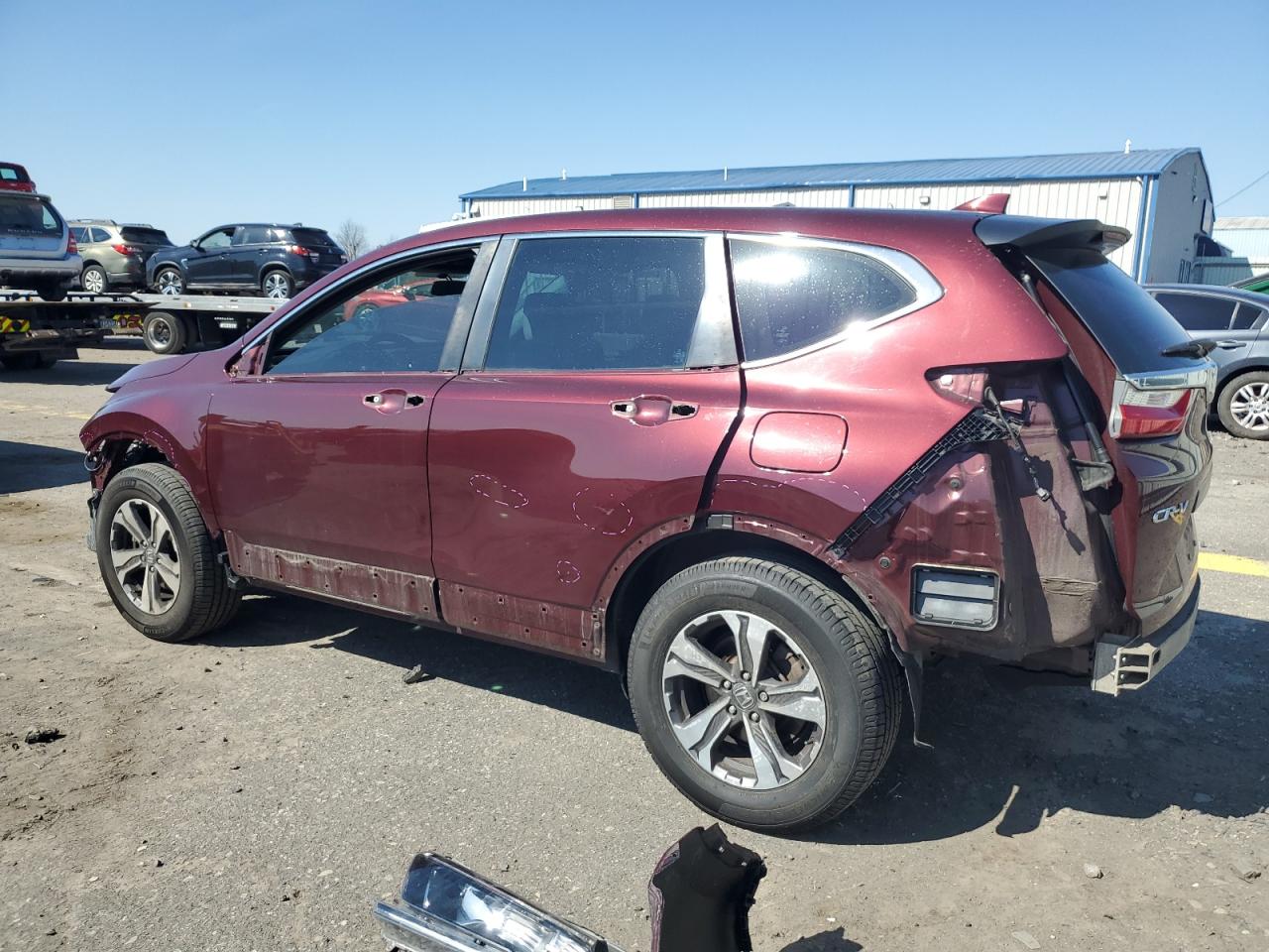 2018 Honda CR-V VIN 2HKRW6H32JH209428 Copart auction photo, front end / side damage thumbnail 2