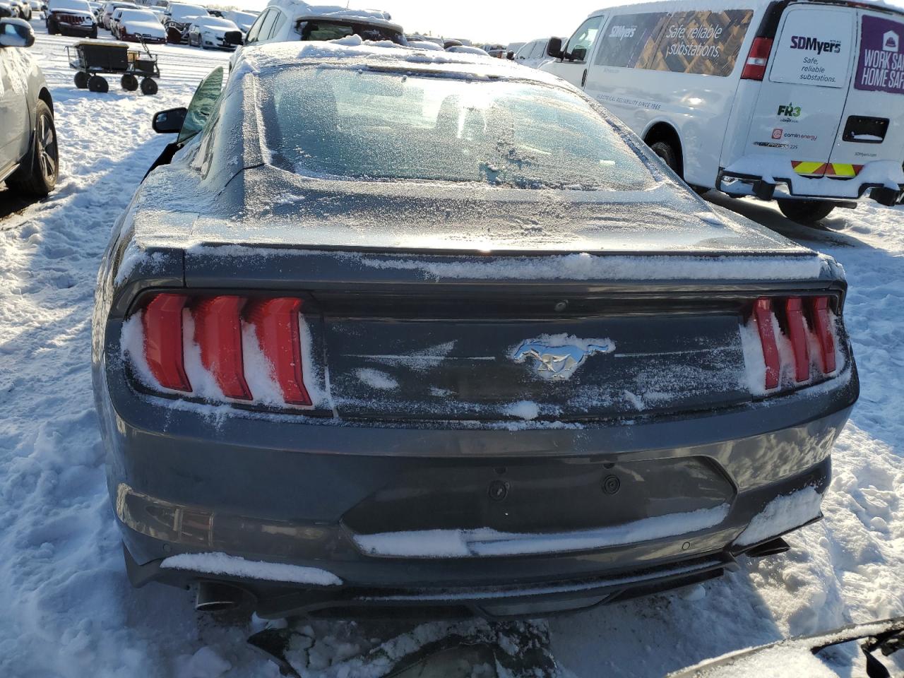 2020 Ford Mustang VIN 1FA6P8TH6L5108044 Copart auction photo, side / front end damage thumbnail 6
