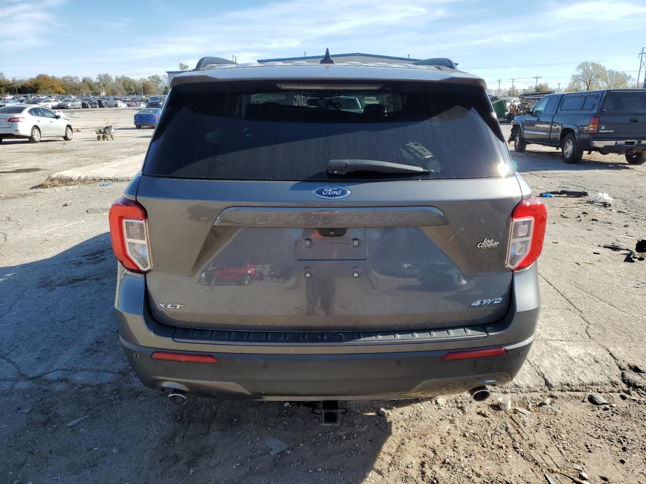 2021 Ford Explorer VIN 1FMSK8DH1MGA71234 Copart auction photo, front end / side damage thumbnail 6