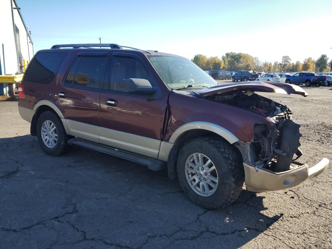 2010 Ford Expedition VIN 1FMJU1J58AEB07466 Copart auction photo, front end damage thumbnail 4