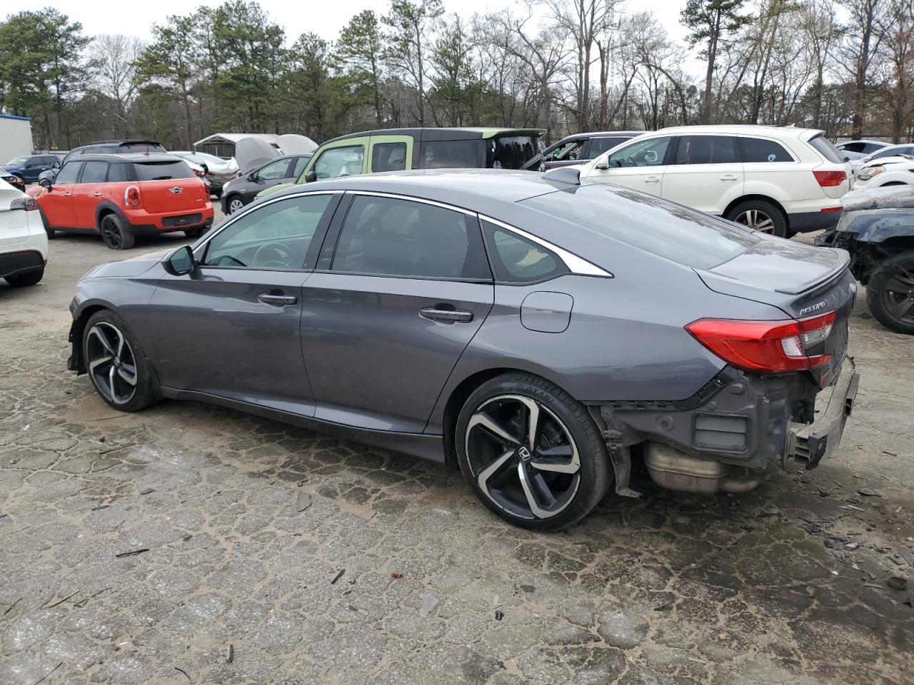 2019 Honda Accord VIN 1HGCV1F32KA033201 Copart auction photo, side damage thumbnail 2