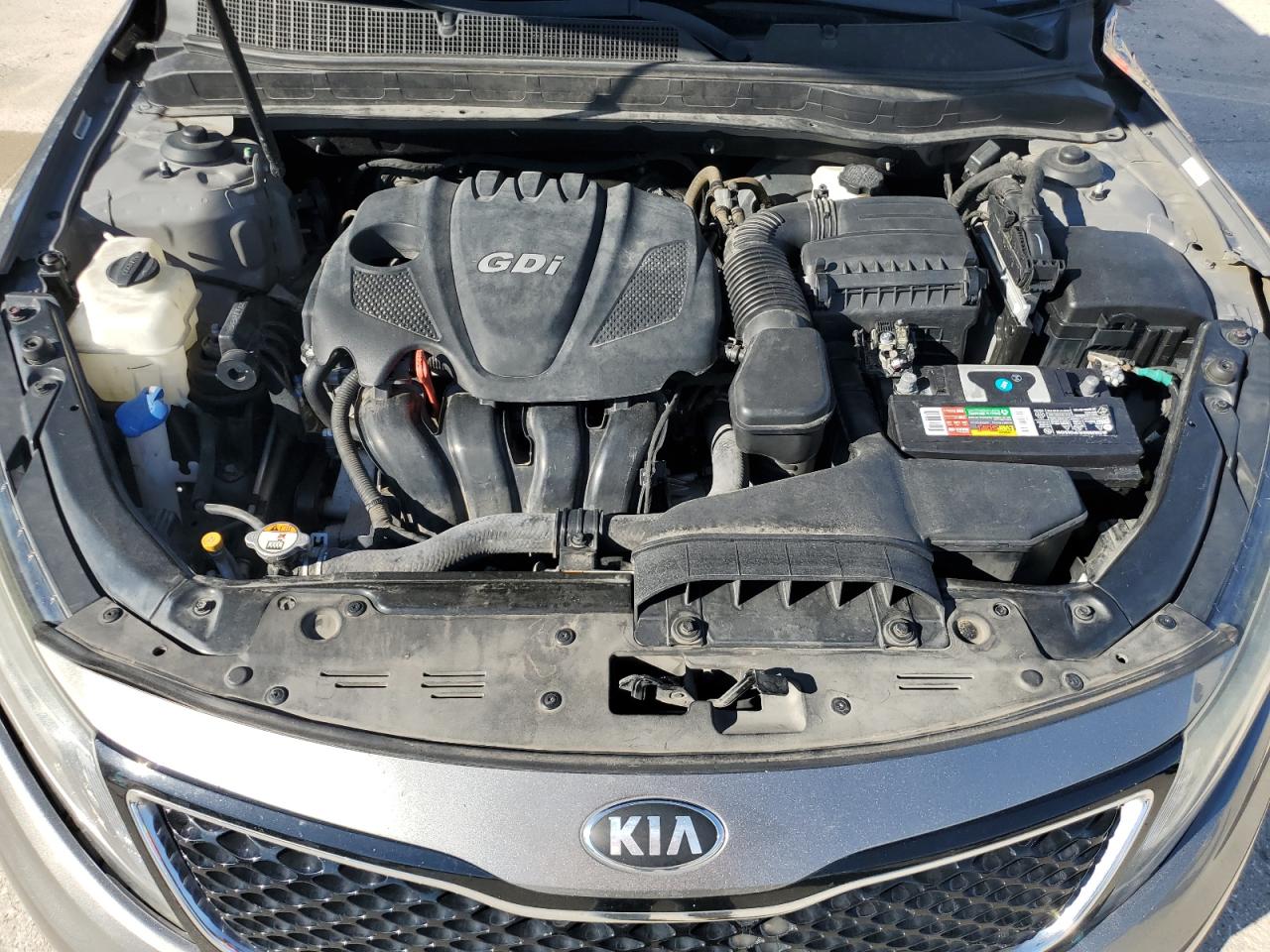 2014 KIA Optima VIN 5XXGN4A75EG330287 Copart auction photo, top/roof damage thumbnail 11