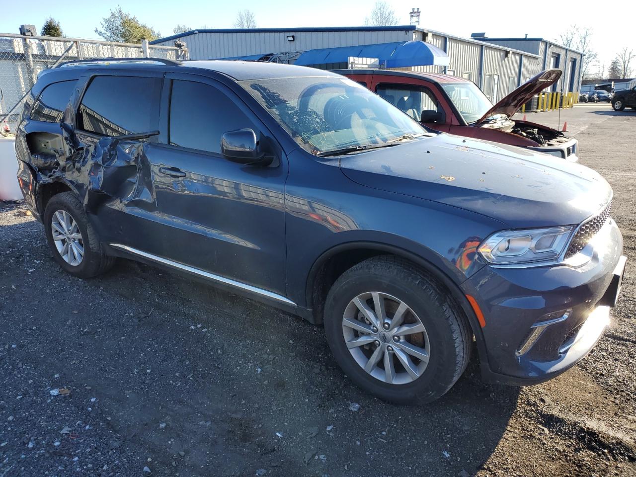 2021 Dodge Durango VIN 1C4RDJAG6MC610499 Copart auction photo, side / rear end damage thumbnail 4