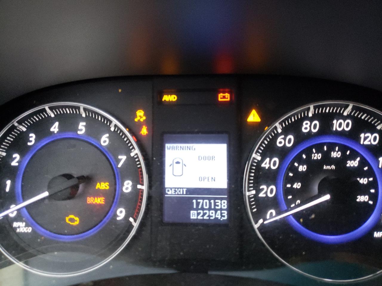 2014 Infiniti QX70 VIN JN8CS1MW9EM410604 Copart auction photo, front end / rear end damage thumbnail 9