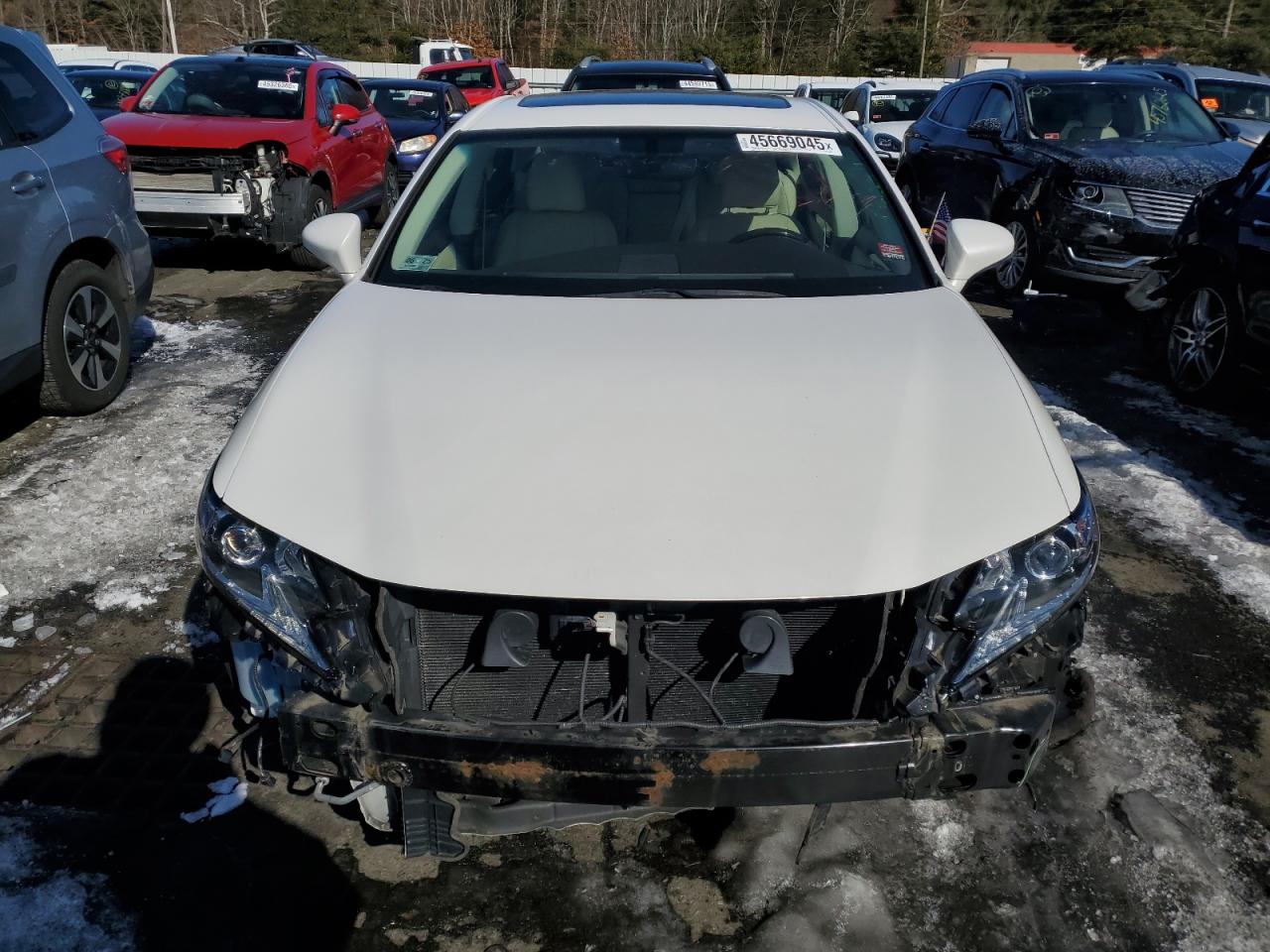 2016 Lexus ES VIN 58ABK1GG5GU026628 Copart auction photo, front end / side damage thumbnail 5