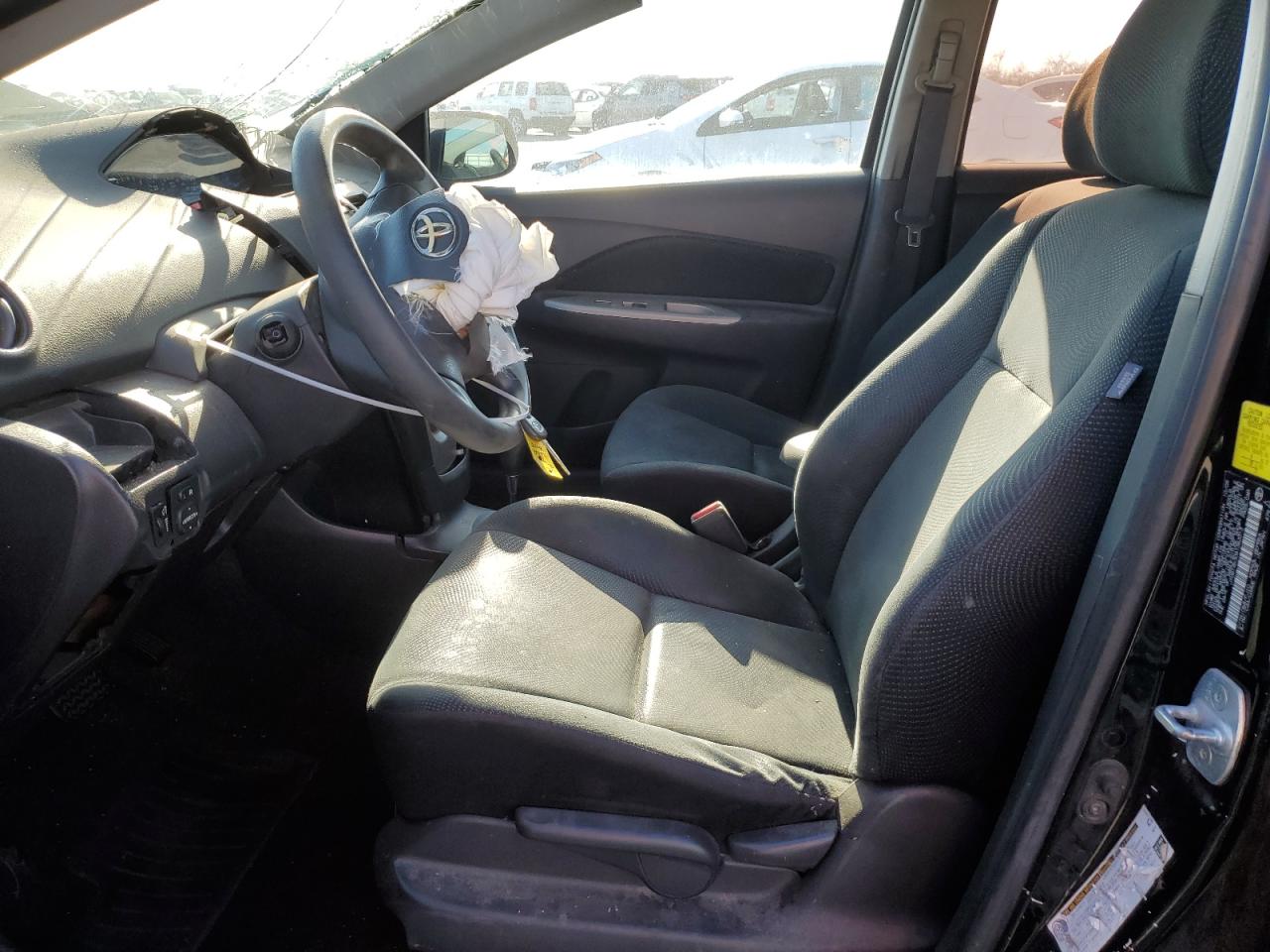 2010 Toyota Yaris VIN JTDBT4K30A1363313 Copart auction photo, front end / side damage thumbnail 7