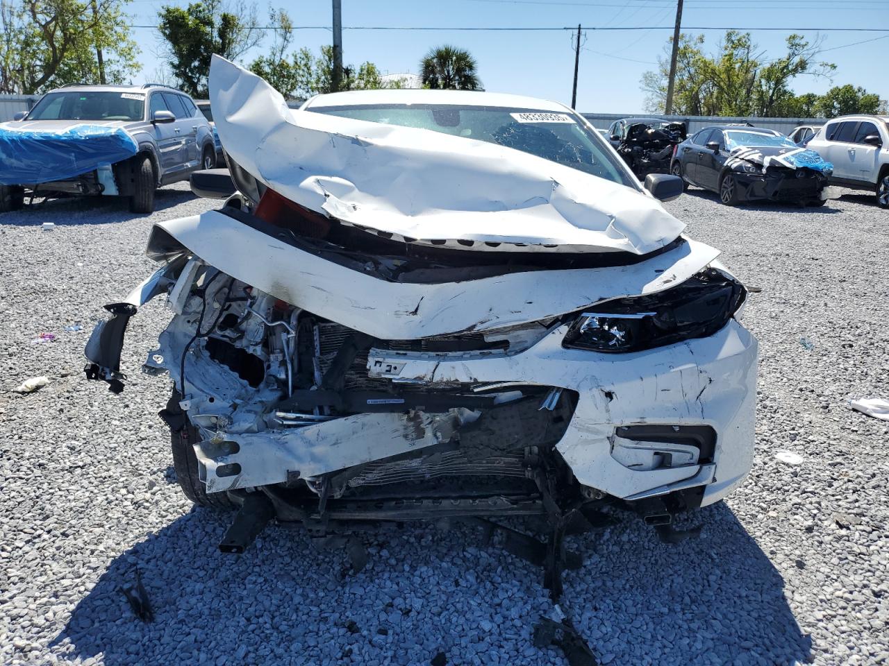 2017 Chevrolet Malibu VIN 1G1ZB5STXHF278122 Copart auction photo, front end / side damage thumbnail 5