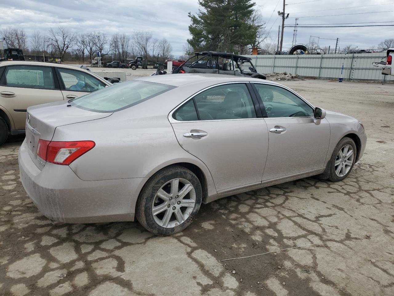 2009 Lexus ES VIN JTHBJ46G592278555 Copart auction photo, side / front end damage thumbnail 3