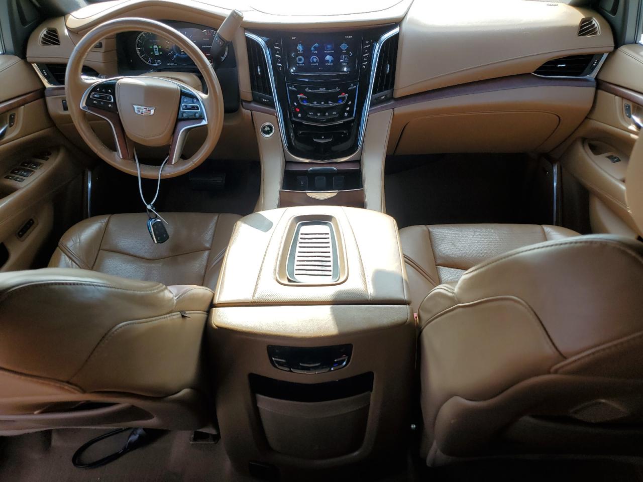 2017 Cadillac Escalade VIN 1GYS4KKJ5HR283351 Copart auction photo, front end / side damage thumbnail 8