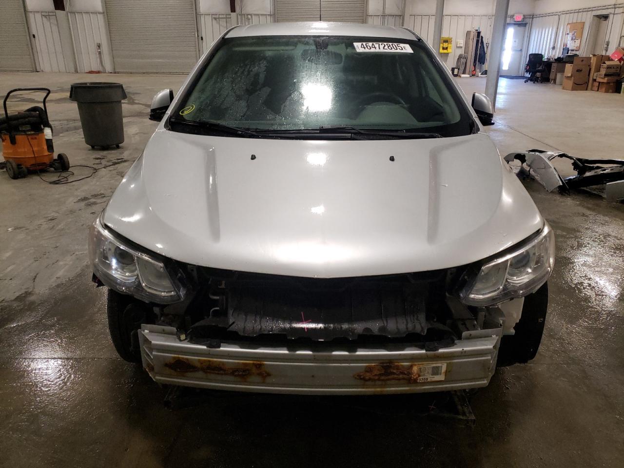 2017 Chevrolet Sonic VIN 1G1JD5SH5H4127056 Copart auction photo, front end / hail damage thumbnail 5