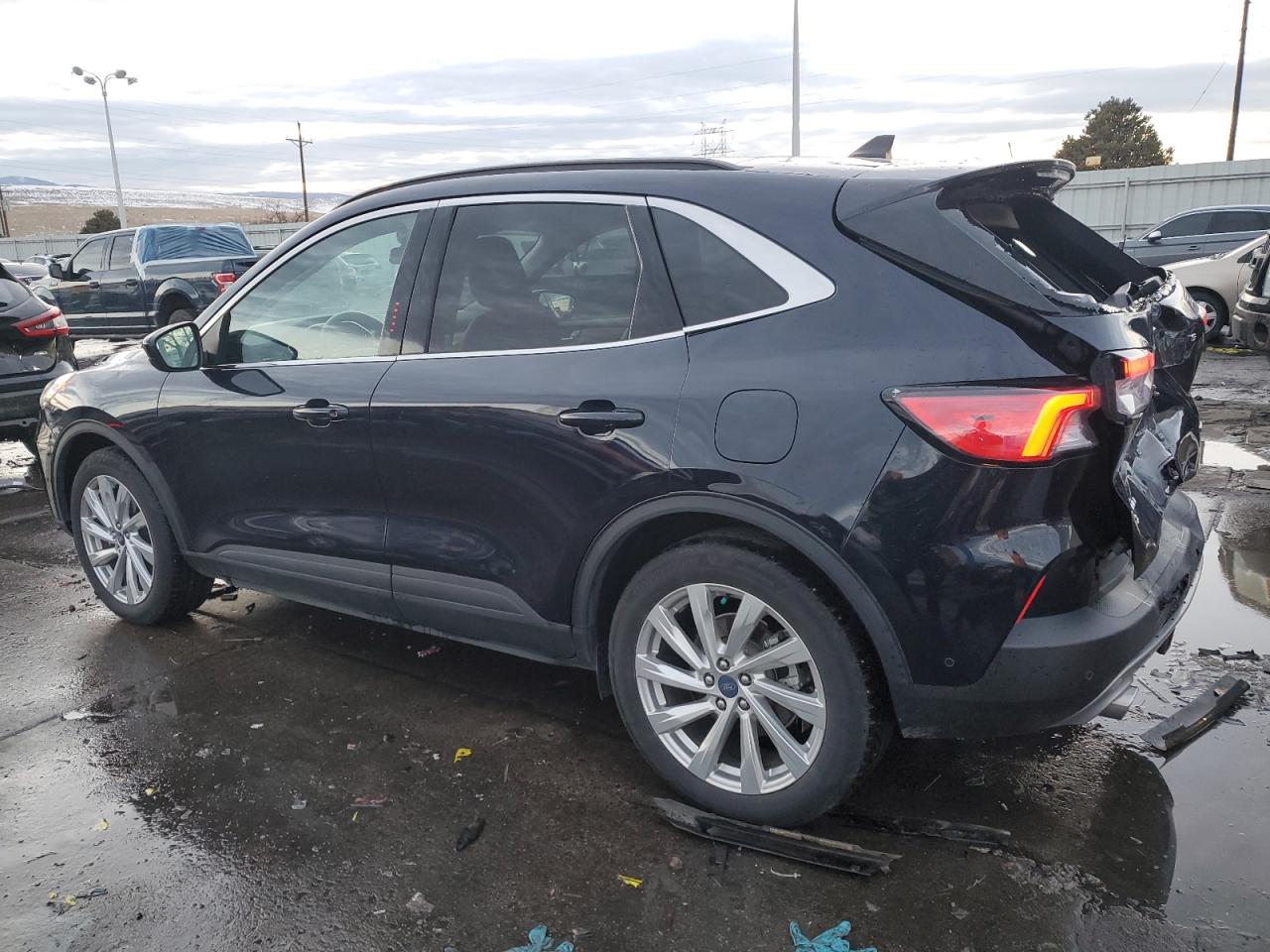 2021 Ford Escape VIN 1FMCU9DZ3MUA77020 Copart auction photo, rear end damage thumbnail 2