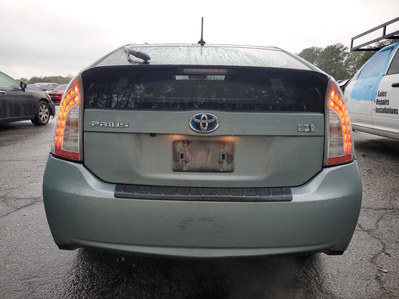 2012 Toyota Prius VIN JTDKN3DU6C1554070 Copart auction photo, front end damage thumbnail 6