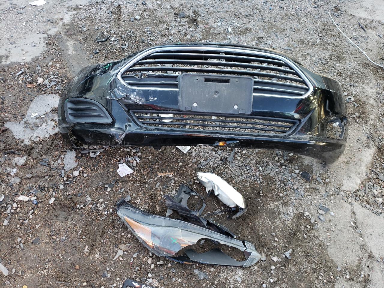 2019 Ford Fiesta VIN 3FADP4BJXKM147684 Copart auction photo, front end / side damage thumbnail 12