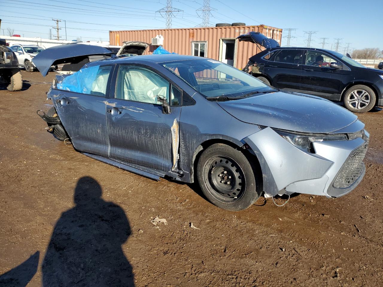 2022 Toyota Corolla VIN JTDEPMAE5NJ222960 Copart auction photo, all over damage thumbnail 4