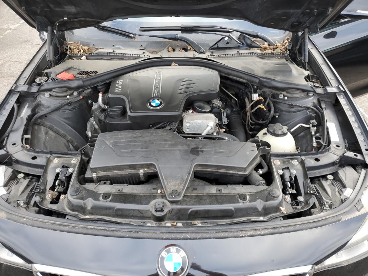 2014 BMW 3er VIN WBA3X5C55ED557030 Copart auction photo, front end / side damage thumbnail 12