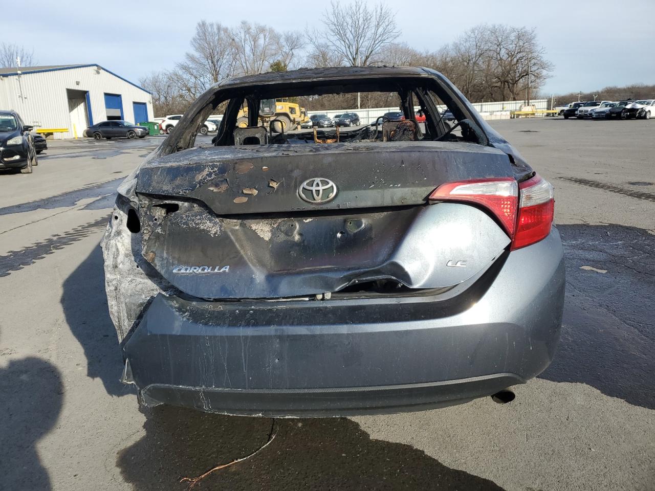 2016 Toyota Corolla VIN 2T1BURHEXGC680314 Copart auction photo, burn damage thumbnail 6