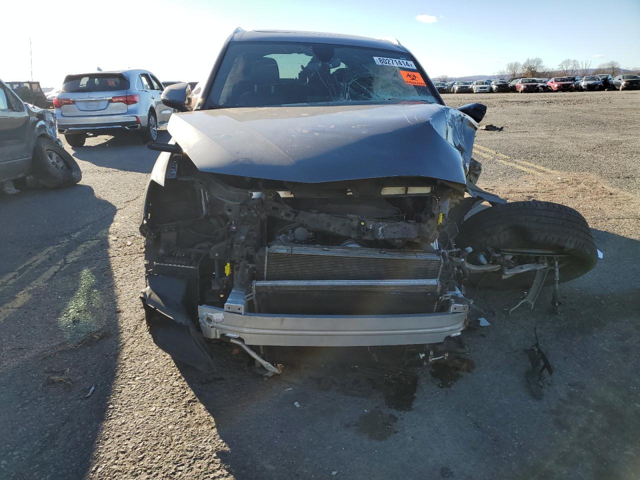 2018 Audi Q7 VIN WA1LAAF7XJD033984 Copart auction photo, front end / side damage thumbnail 5