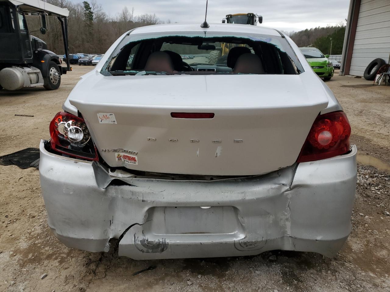 2012 Dodge Avenger VIN 1C3CDZAB5CN242901 Copart auction photo, rear end damage thumbnail 6
