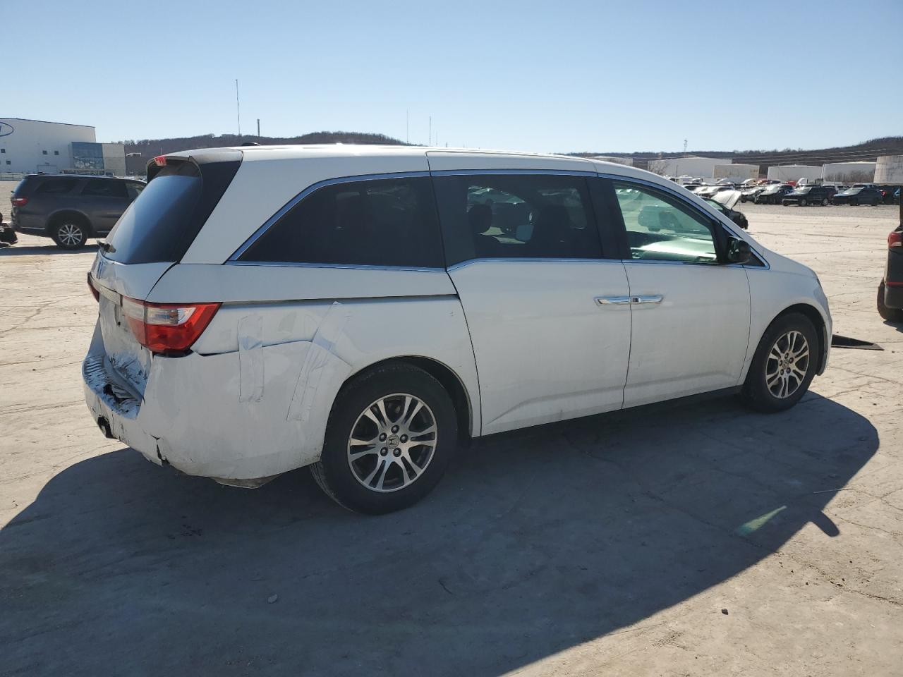 2012 Honda Odyssey VIN 5FNRL5H64CB091249 Copart auction photo, rear end / side damage thumbnail 3