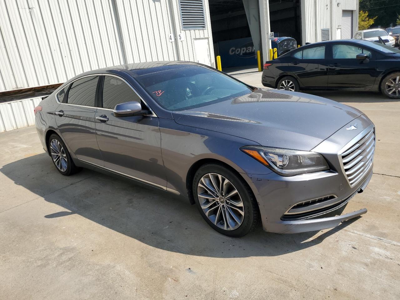 2015 Hyundai Genesis VIN KMHGN4JE2FU068525 Copart auction photo, water/flood / rear end damage thumbnail 4