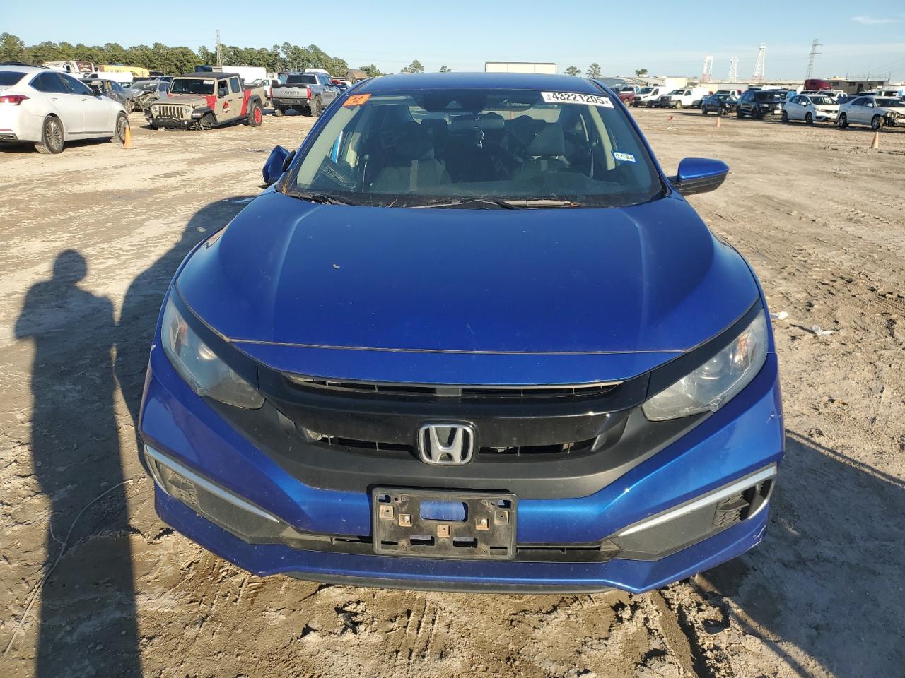 2020 Honda Civic VIN 2HGFC2F65LH575074 Copart auction photo, side / rear end damage thumbnail 5