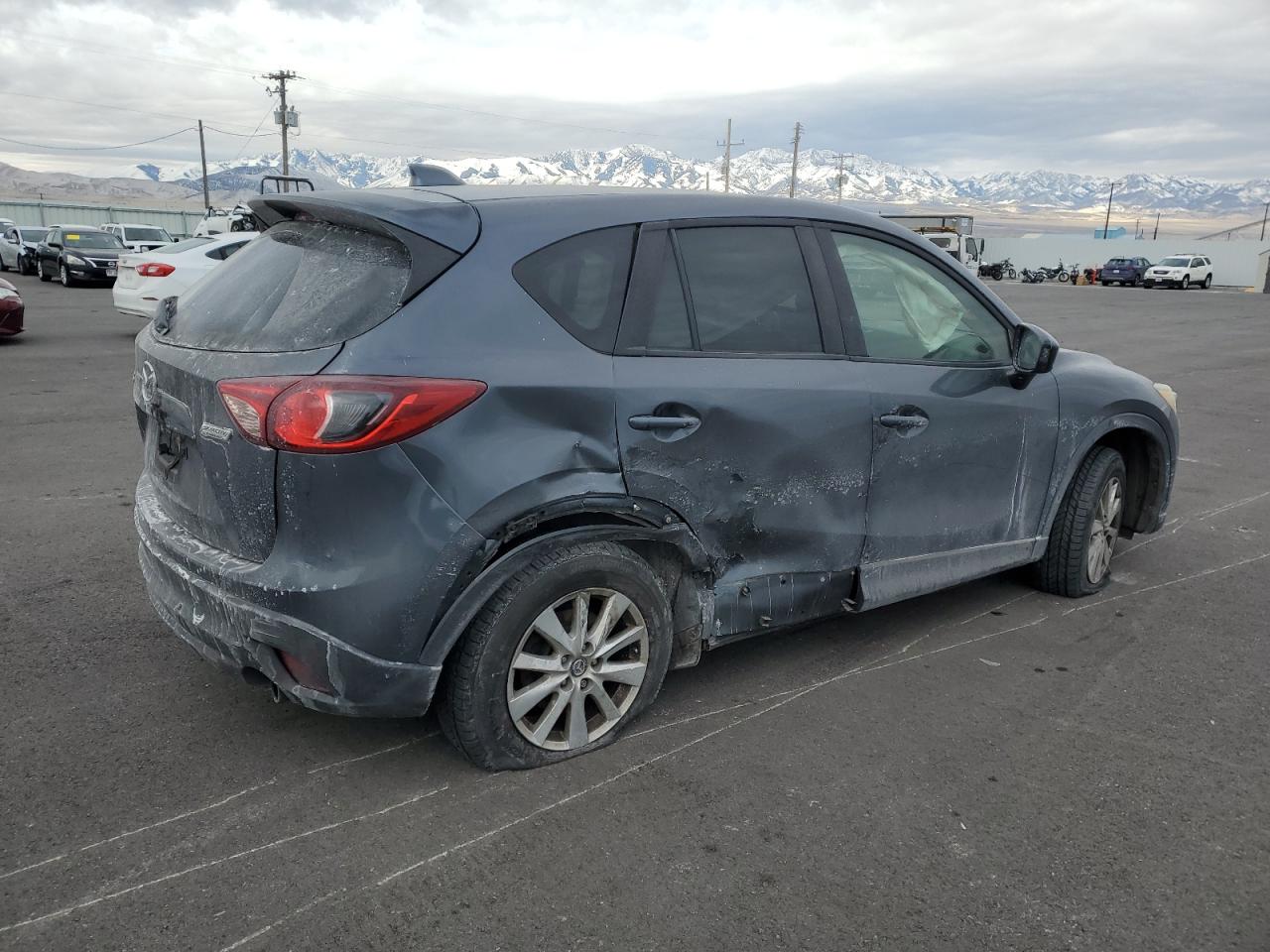 2013 Mazda CX-5 VIN JM3KE2CE1D0133702 Copart auction photo, front end / side damage thumbnail 3