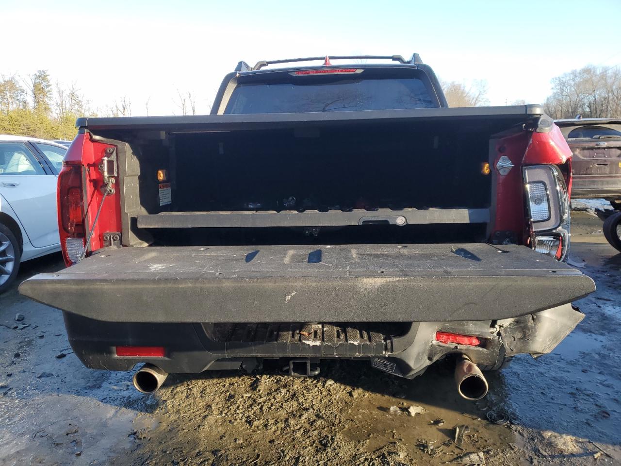 2021 Honda Ridgeline VIN 5FPYK3F18MB003614 Copart auction photo, rear end / front end damage thumbnail 6