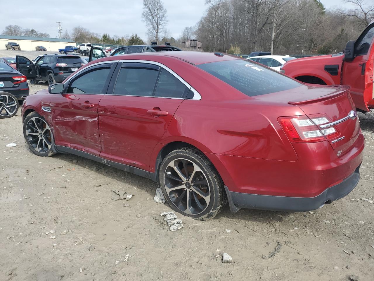 2015 Ford Taurus VIN 1FAHP2E80FG169305 Copart auction photo, side / front end damage thumbnail 2