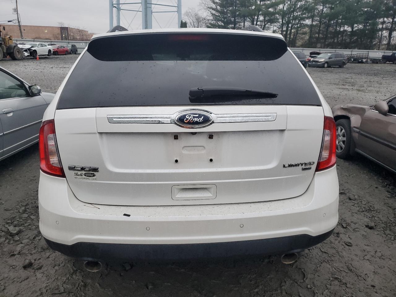 2014 Ford Edge VIN 2FMDK4KC1EBB43910 Copart auction photo, front end / side damage thumbnail 6