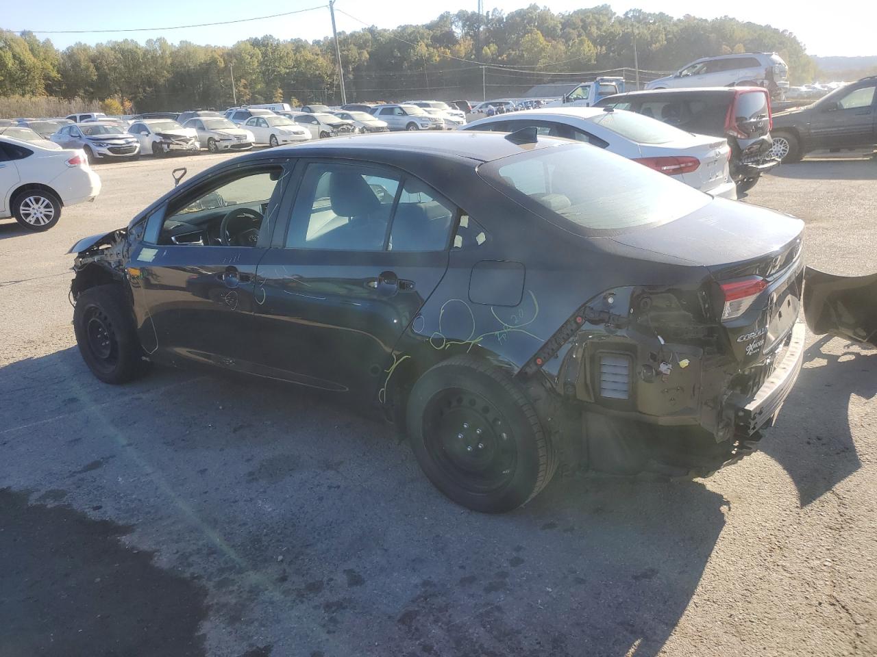 2020 Toyota Corolla VIN 5YFEPRAE3LP143048 Copart auction photo, stripped damage thumbnail 2