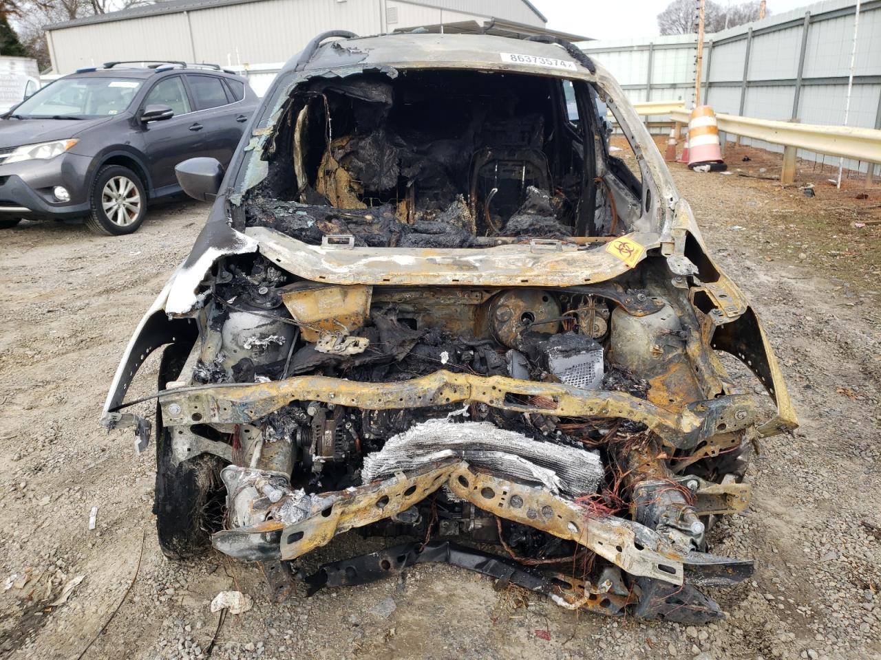 2018 Ford Escape VIN 1FMCU9GD2JUA80163 Copart auction photo, burn damage thumbnail 5