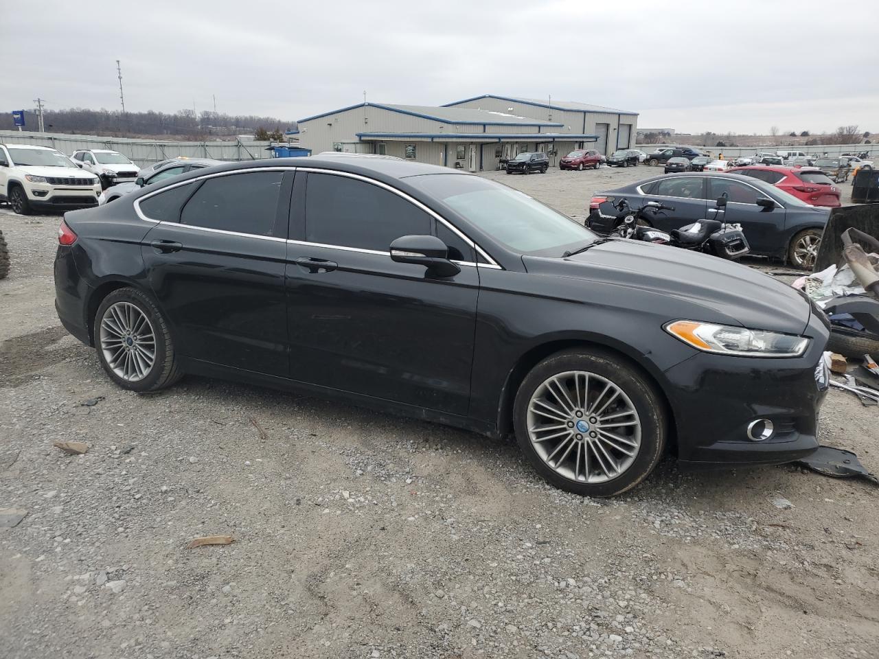 2013 Ford Fusion VIN 3FA6P0HR7DR154807 Copart auction photo, front end / side damage thumbnail 4