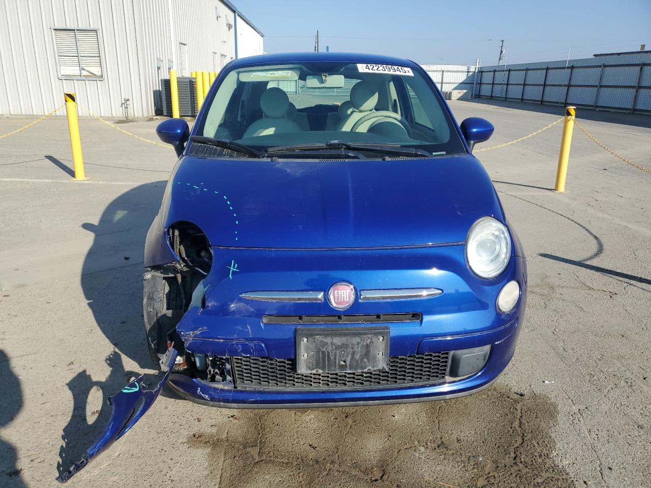 2012 Fiat 500 VIN 3C3CFFAR7CT188913 Copart auction photo, front end damage thumbnail 5