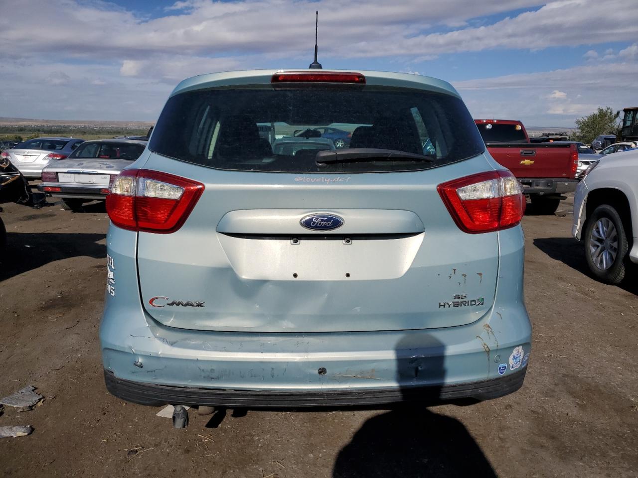 2013 Ford C-MAX VIN 1FADP5AUXDL509633 Copart auction photo, rear end / undercarriage damage thumbnail 6