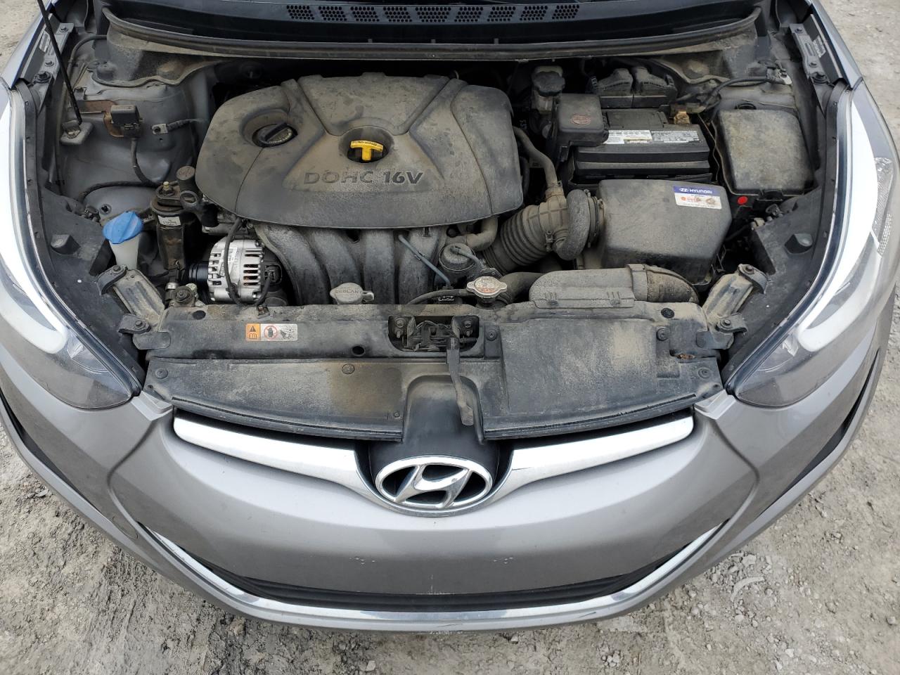2014 Hyundai Elantra VIN KMHDH4AE6EU087698 Copart auction photo, normal wear / minor dent/scratches damage thumbnail 11