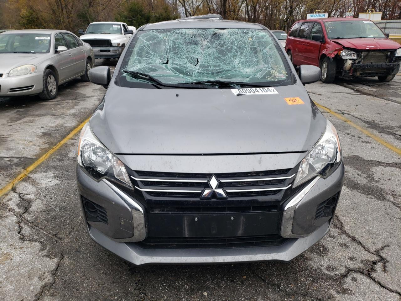 2021 Mitsubishi Mirage VIN ML32FUFJ4MHF03607 Copart auction photo, all over damage thumbnail 5