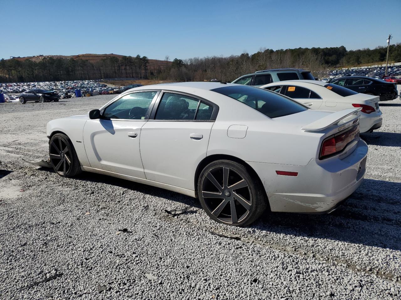 2014 Dodge Charger VIN 2C3CDXCT8EH334154 Copart auction photo, front end / side damage thumbnail 2