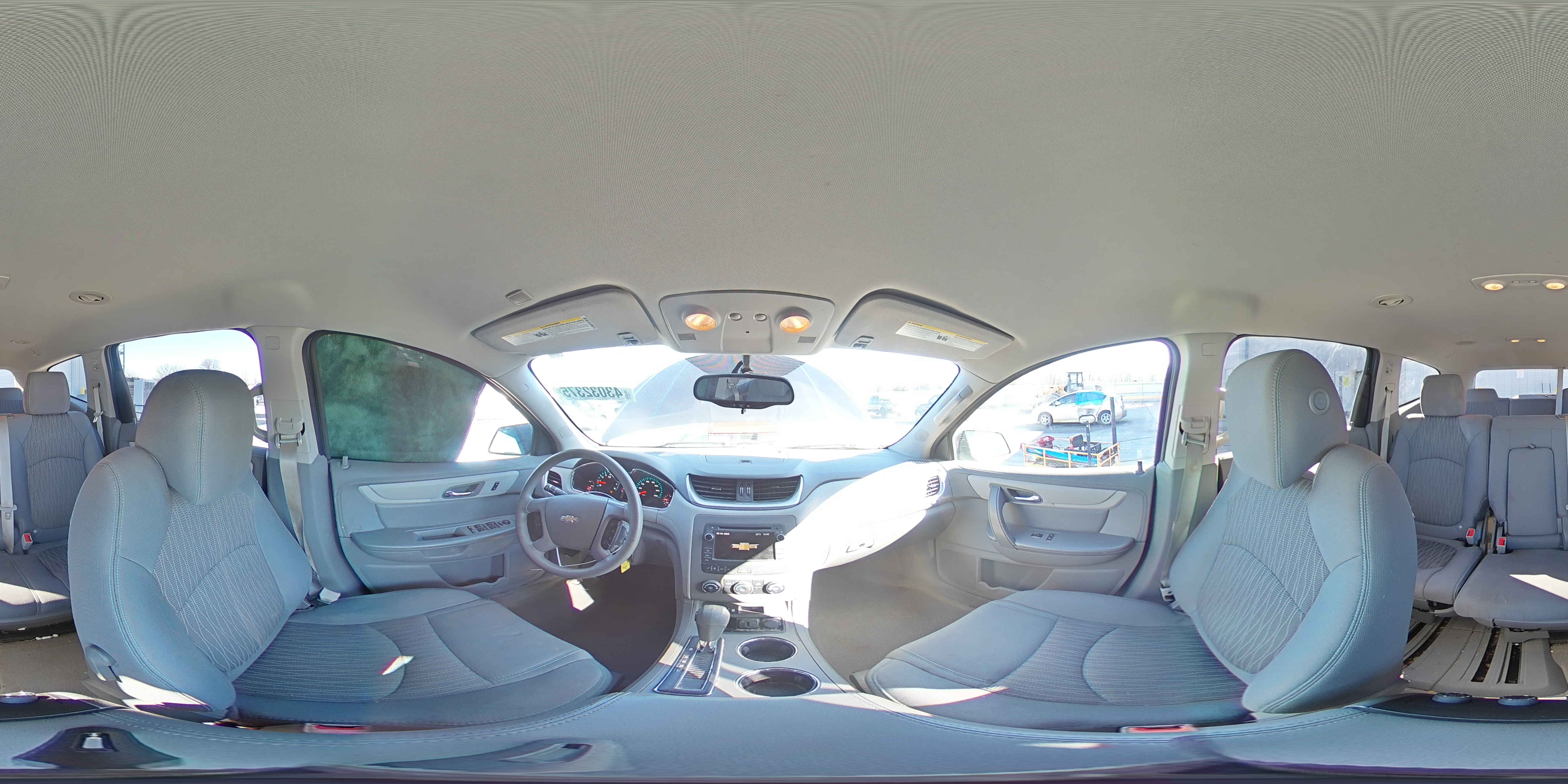 2017 Chevrolet Traverse VIN 1GNKRFEDXHJ114016 Copart auction photo, rear end / hail damage thumbnail 15