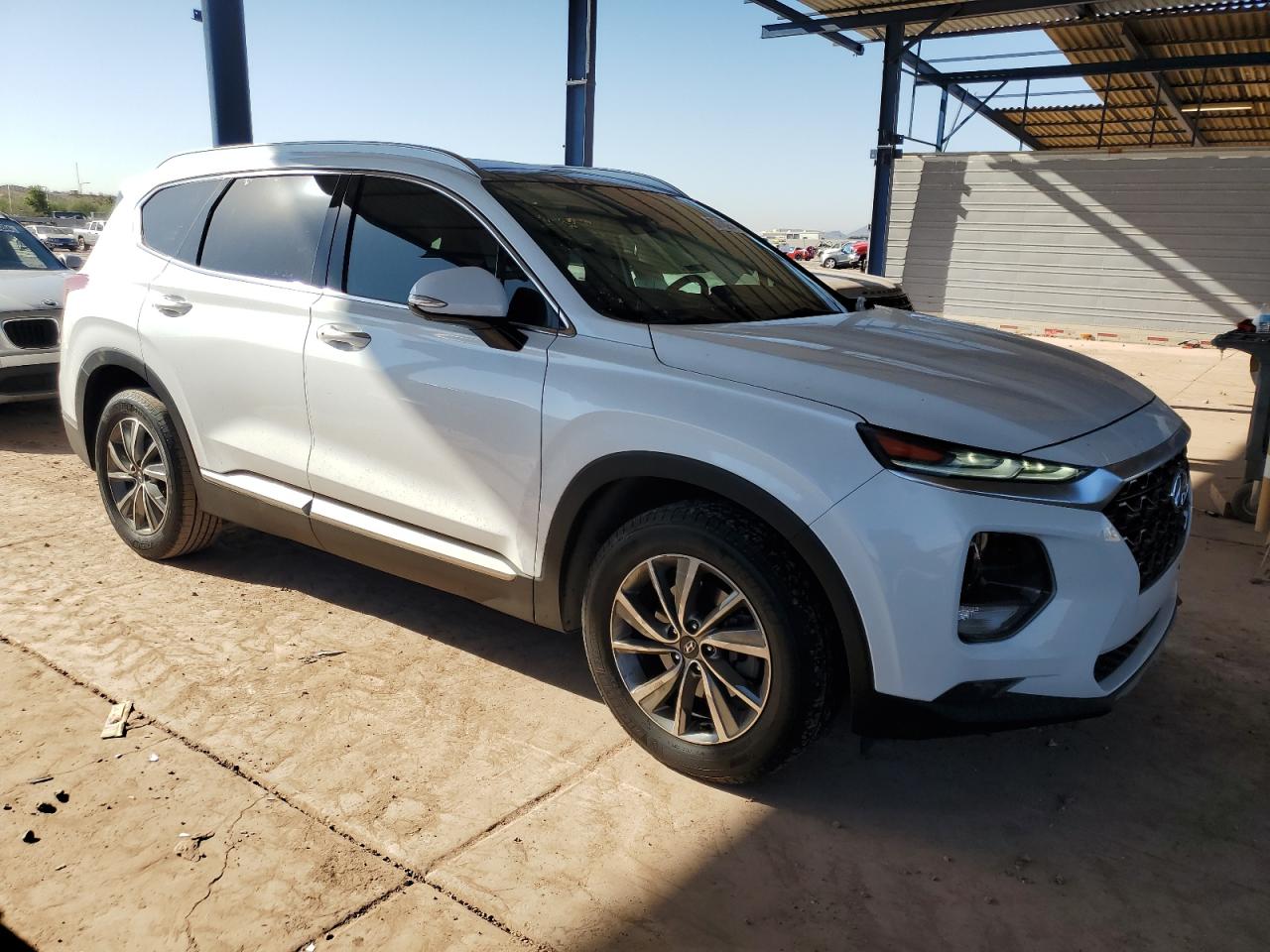 2019 Hyundai Santa Fe VIN 5NMS53AD2KH076478 Copart auction photo, side damage thumbnail 4