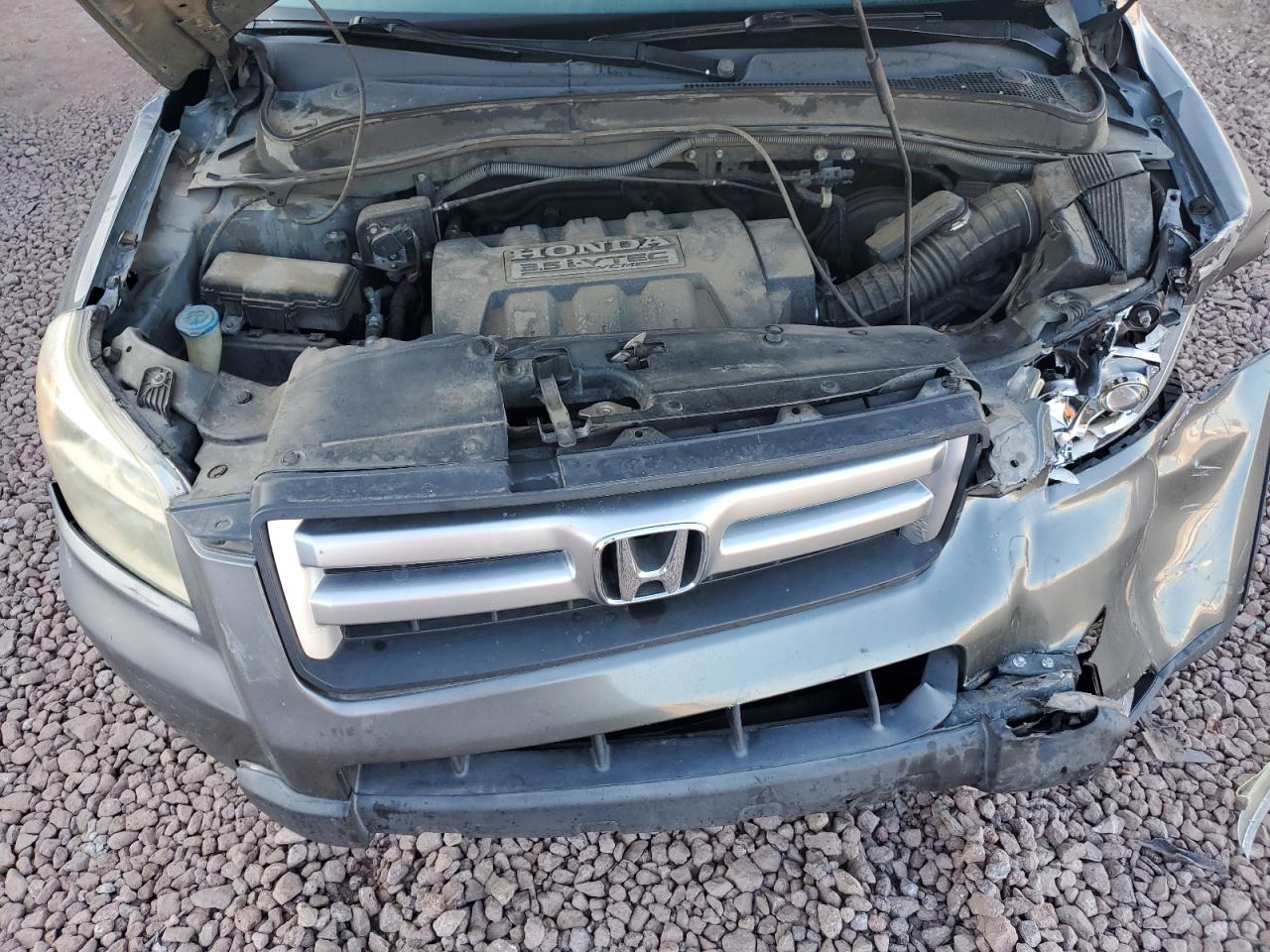 2007 Honda Pilot VIN 5FNYF28577B010792 Copart auction photo, front end / side damage thumbnail 12